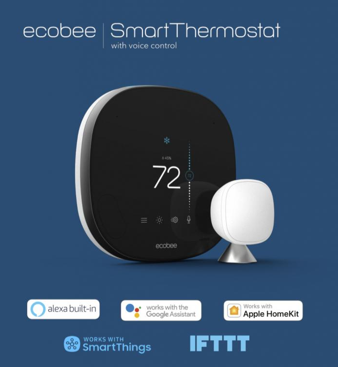 Ecobee Smart Thermostat with Voice Control Aidco